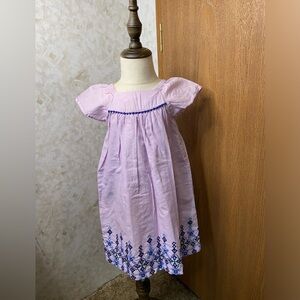 Purple girl’s linen style dress.
